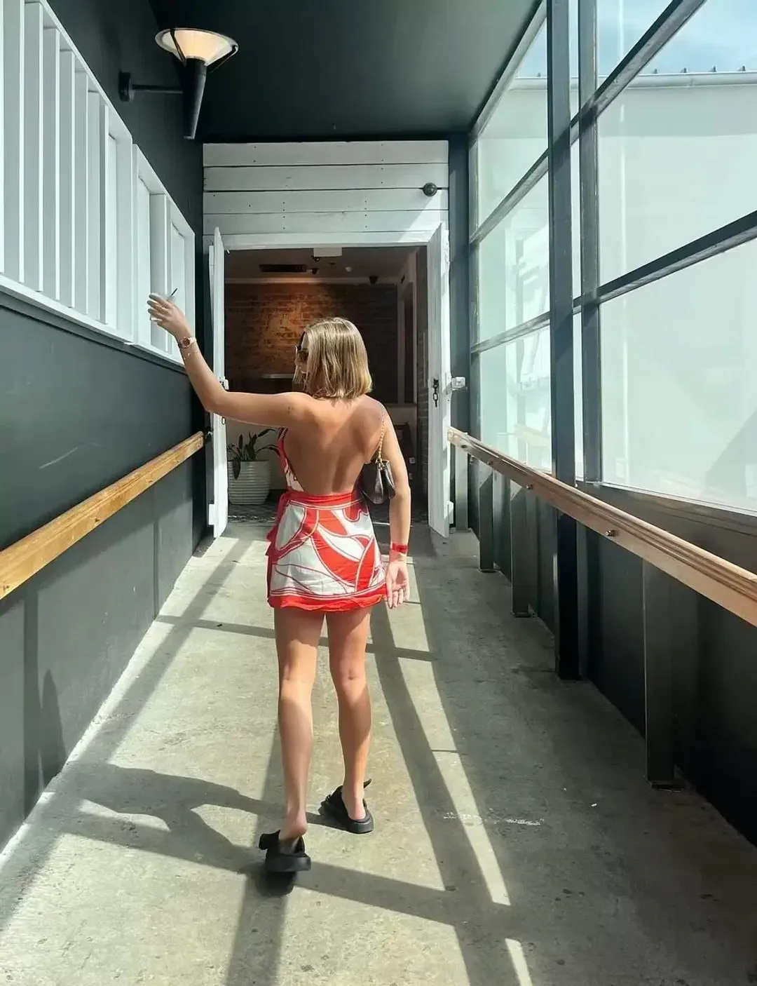 Sir The Label Ramona Wrap Halter Mini Dress- Size 1 / AU 8 for rent on The Volte - main image