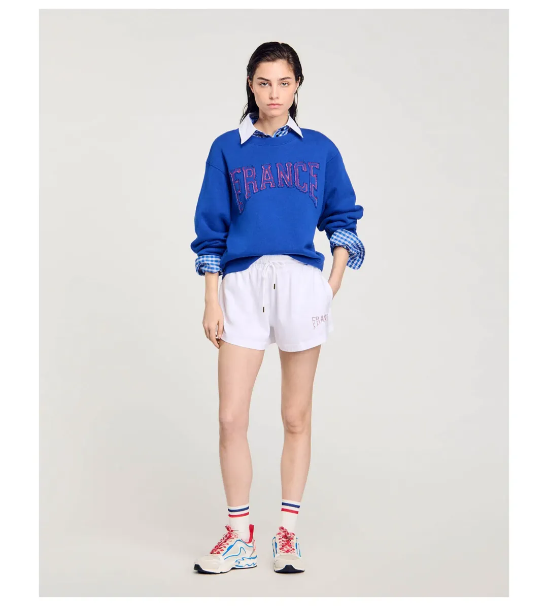 Sando Triomphe Sweatshirt in Blue Size M/ AU 10 for rent on The Volte - main image