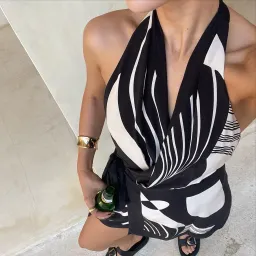 Sir the Label Realisme Wrap Halter Mini Dress- Size 3/ AU 12 for rent on The Volte - image 1