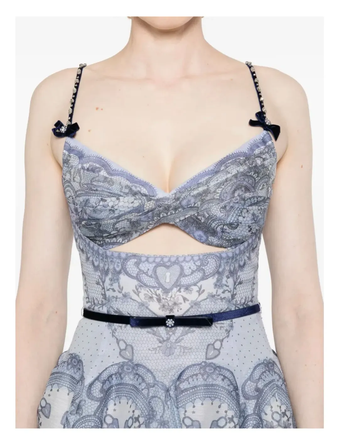 Zimmermann Crush Twist Front Mini Dress Print Size 4 / Aus 16 for rent on The Volte - main image