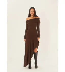 Arcina Ori Bella Midi Dress- Brown- Size XS/ AU 6 for rent on The Volte - image 3