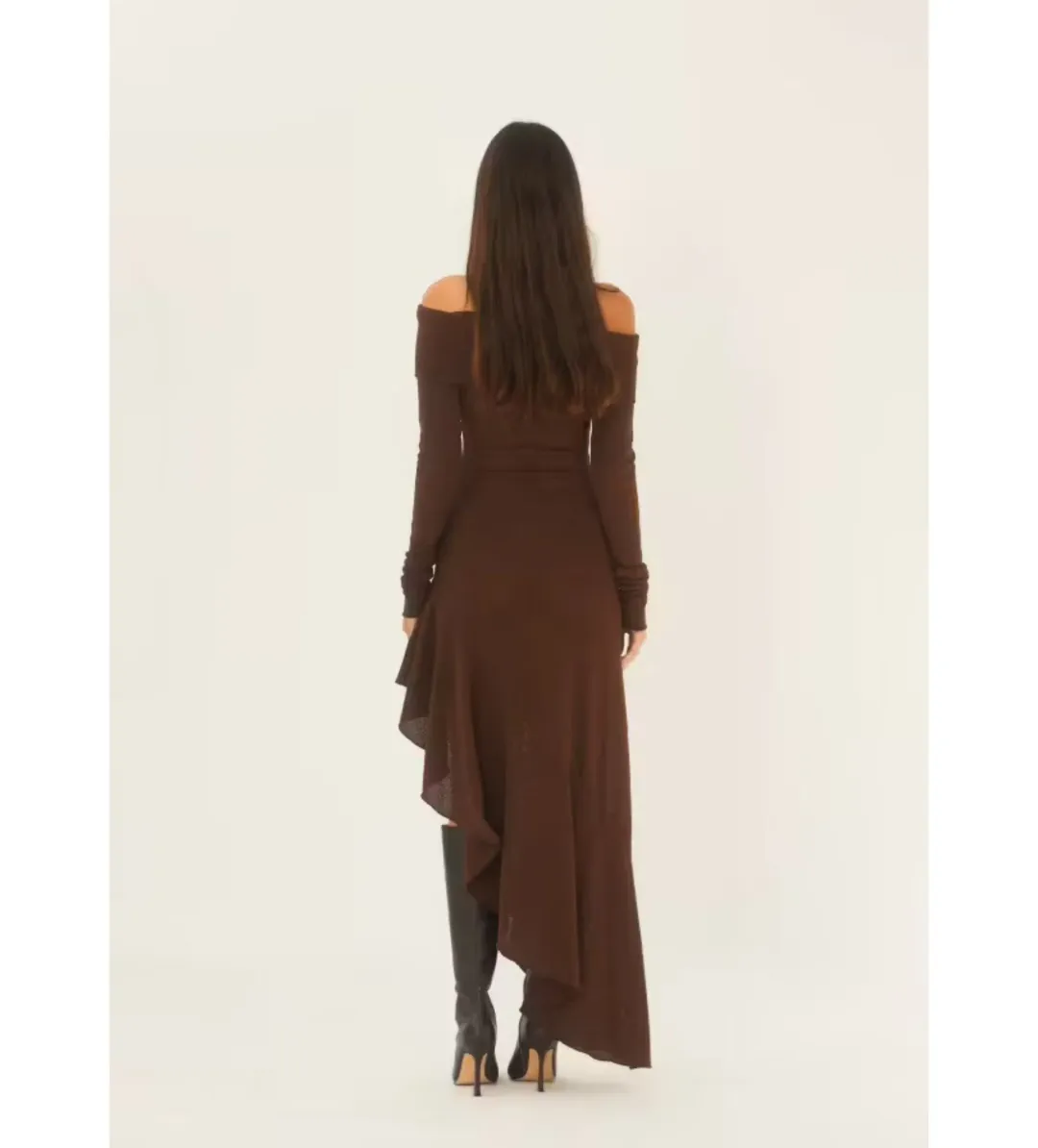 Arcina Ori Bella Midi Dress- Brown- Size M/ AU 10 for rent on The Volte - main image