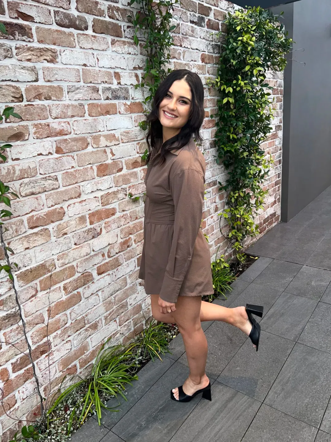 Sovere Reminisce Corset Dress- Brown- Size 6 for rent on The Volte - main image