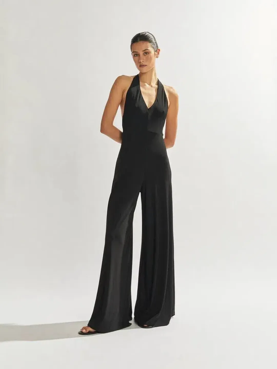 One Mile The Label Sammy Jumpsuit- Black- Size S/ AU 8 for rent on The Volte - main image