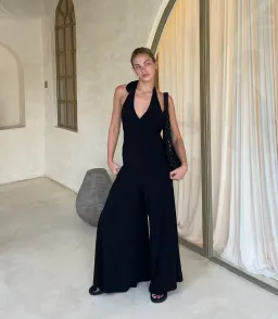 One Mile The Label Sammy Jumpsuit- Black- Size M / AU 10 for rent on The Volte - image 2