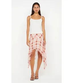 Bec & Bridge Lolita Asym Skirt in Check Size AU 10  for rent on The Volte - image 1