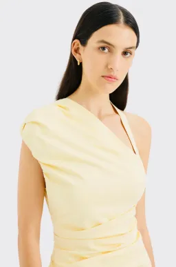 Sir The Label Azul Gathered Mini Dress Butter Size 0 / Aus 6 for rent on The Volte - image 3