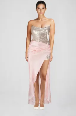 Atoir Clara Maxi Gown in Vintage Pink Size AU 12 for rent on The Volte - image 3