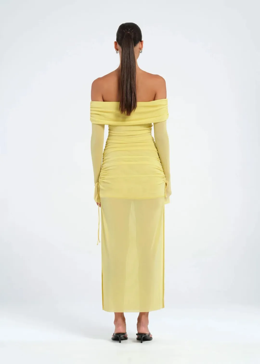 Benni Blaire Midi Dress Lemon Size AU 8 for rent on The Volte - main image