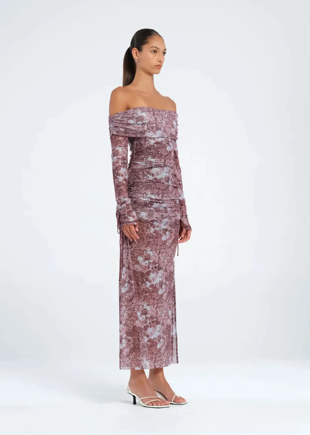 Benni Blaire Midi Dress Antique Fleur Size AU 8 for rent on The Volte - main image