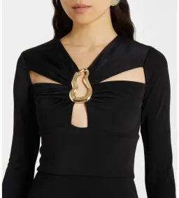 Rebecca Vallance Domenica Cutout Gown in Black Size 8 for rent on The Volte - image 3