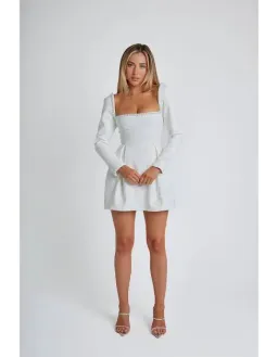 Odd Muse The Ultimate Muse Pearl Mini Dress White Size 10 for rent on The Volte - image 4