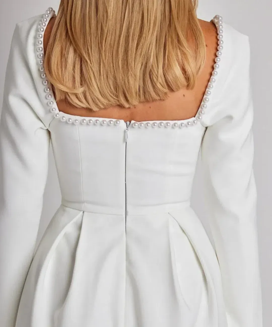 Odd Muse The Ultimate Muse Pearl Mini Dress White Size 10 for rent on The Volte - main image