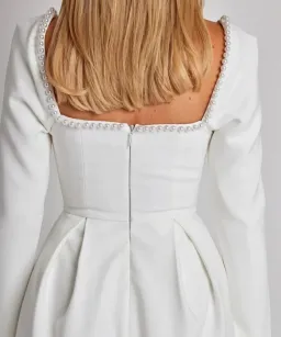 Odd Muse The Ultimate Muse Pearl Mini Dress White Size 10 for rent on The Volte - image 6