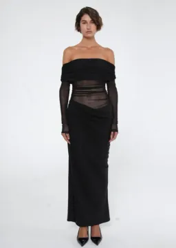 Benni Yasmin Off-Shoulder Maxi Dress Size 8 for rent on The Volte - image 3