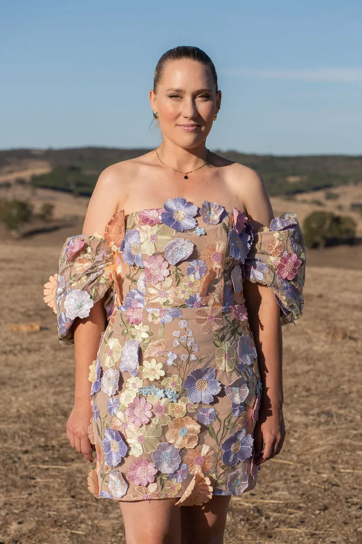 Elliat Perry Embellished Mini Dress in Purple Size L / AU 12 for rent on The Volte - main image