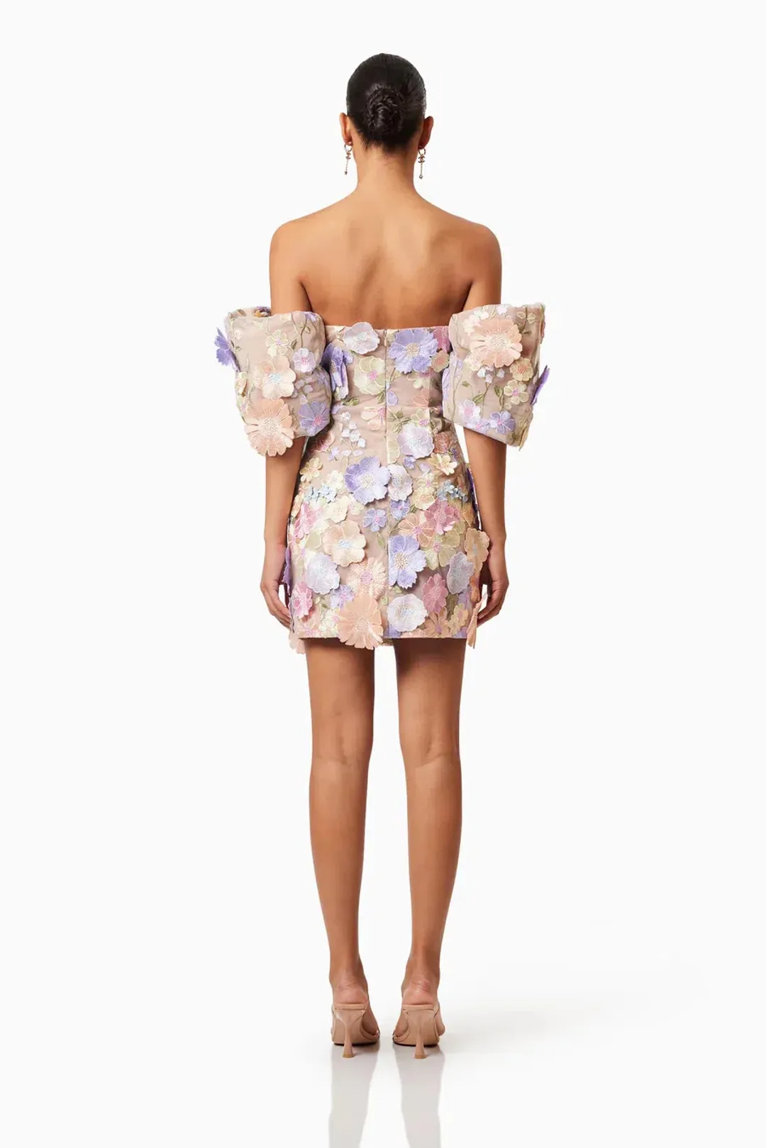 Elliat Perry Embellished Mini Dress in Purple Size L / AU 12 for rent on The Volte - main image