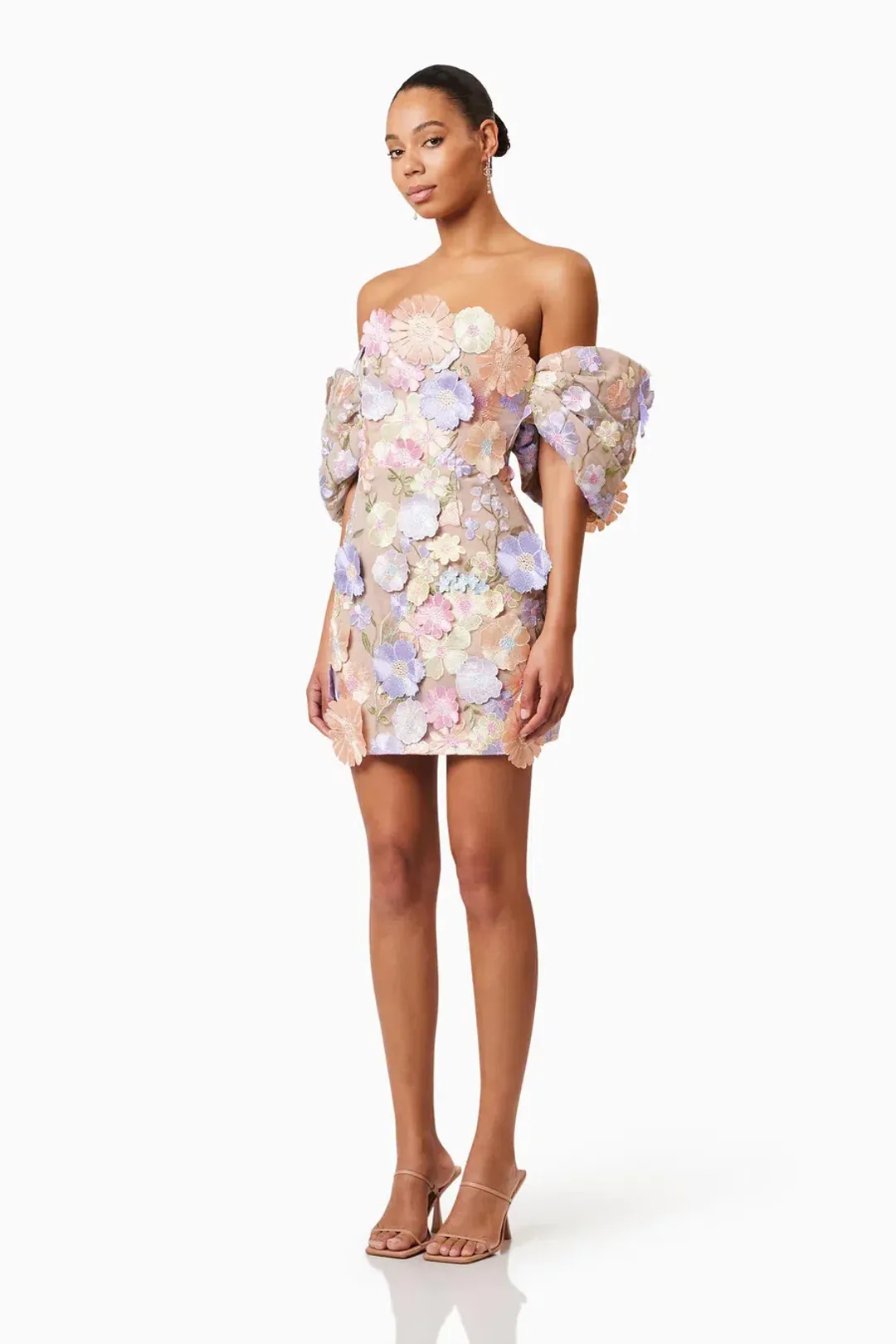 Elliat Perry Embellished Mini Dress in Purple Size L / AU 12 for rent on The Volte - main image
