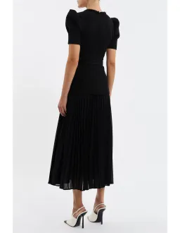 Rebecca Vallance Zariah Midi Dress Black Size 6 for rent on The Volte - image 2
