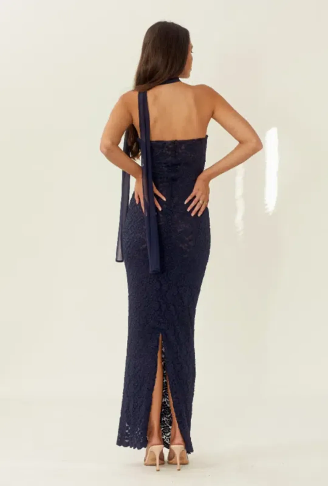 Arcina Ori Meredith Dress Navy Size 10 (M) for rent on The Volte - main image