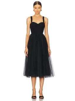 Zimmermann Tulle Midi Dress Black Size 0P / Size AU 6 for rent on The Volte - image 1