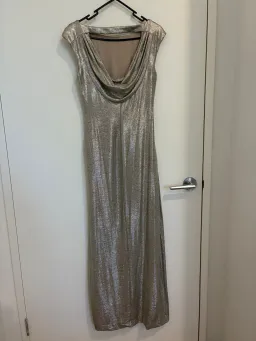 Lauren Ralph Lauren gold gown size 8 for rent on The Volte - image 2
