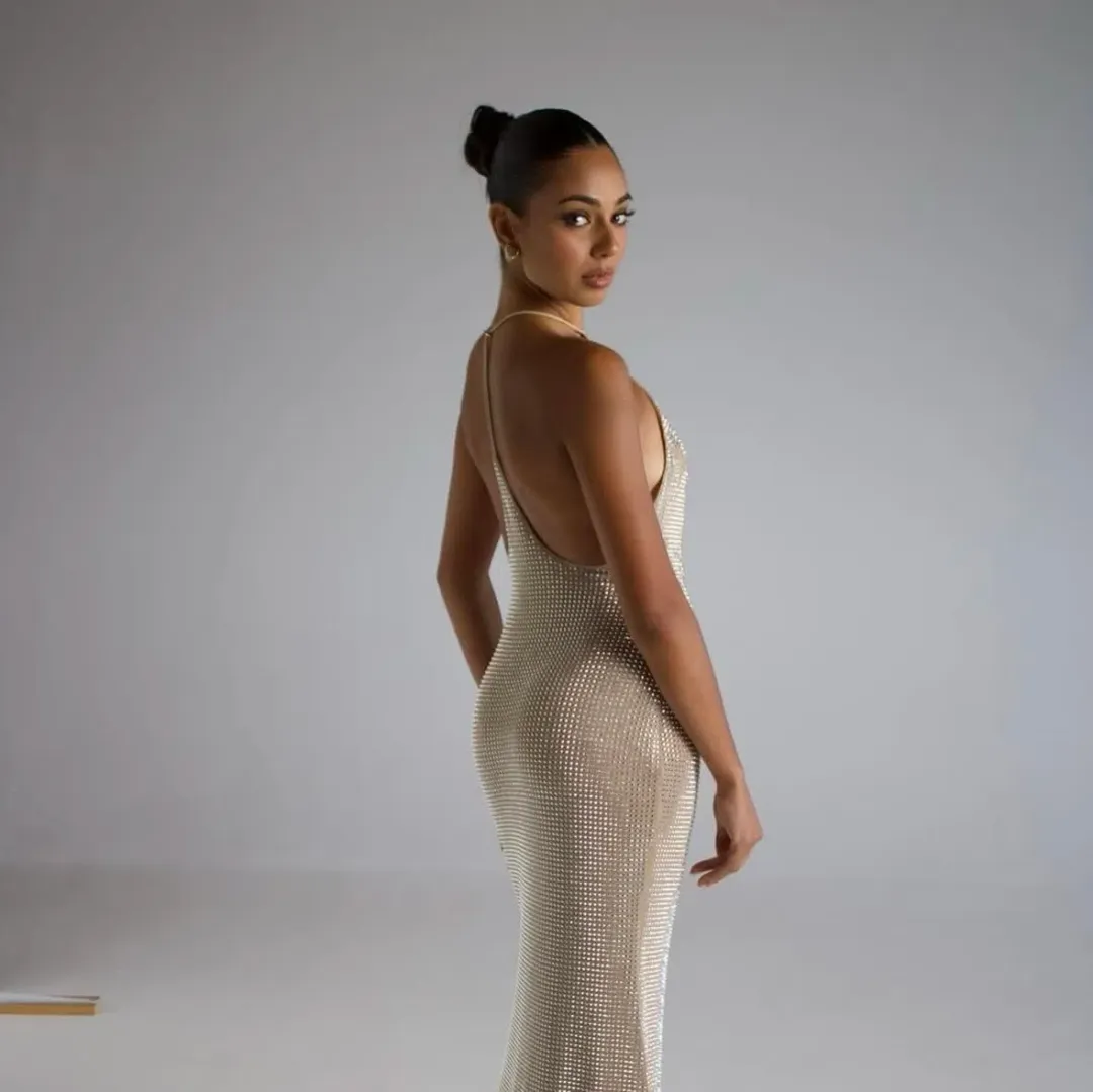 Lawrenzia Naomi Dress Sequin Size 8 for rent on The Volte - main image