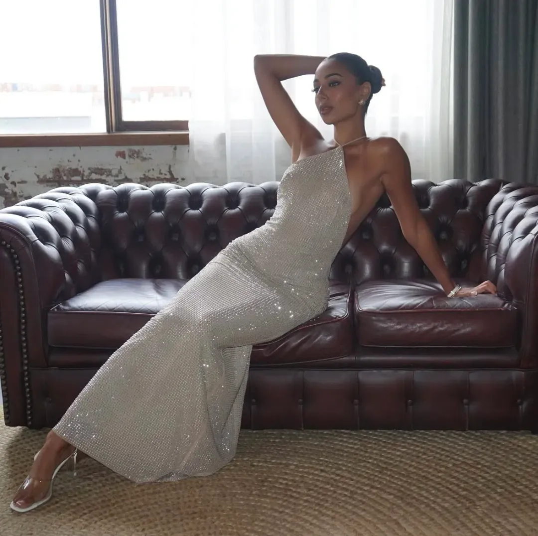 Lawrenzia Naomi Dress Sequin Size 8 for rent on The Volte - main image