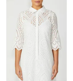 Anthea Crawford Eva Ivory Lace Dress White Size AU 12 for rent on The Volte - image 3