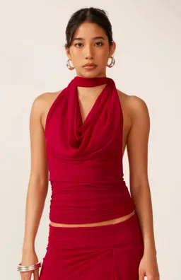 Ance Gria Prim Top and Sardinia Skirt in Rasberry Size 10 for rent on The Volte - image 2