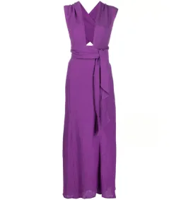 Faithfull The Brand Tropiques Maxi Dress Violet size 10 for rent on The Volte - image 6