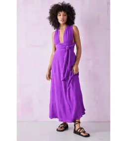 Faithfull The Brand Tropiques Maxi Dress Violet size 10 for rent on The Volte - image 2
