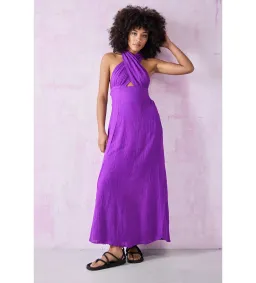 Faithfull The Brand Tropiques Maxi Dress Violet size 10 for rent on The Volte - image 3