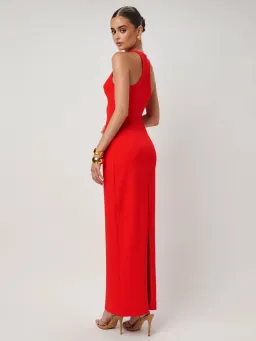 Effie Kats Eiza Gown in Cherry Red Size XS/AU 6 for rent on The Volte - image 11