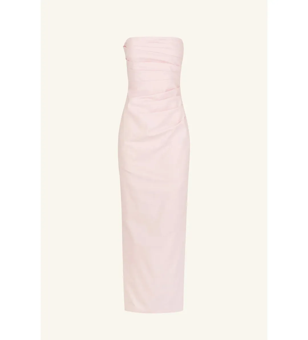 Shona Joy Lani Strapless Draped Maxi Dress Fairyfloss Size 10 for rent on The Volte - main image