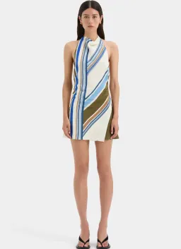 SIR The Label Thistle Halter Mini Dress Multi Size AU 8 for rent on The Volte - image 1