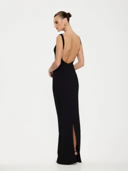 Effie Kats Verona Maxi Gown in Black AU 8 for rent on The Volte - image 2