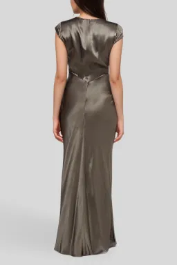 Bec & Bridge Indi V Midnight Olive Maxi Dress Size 8 for rent on The Volte - image 3