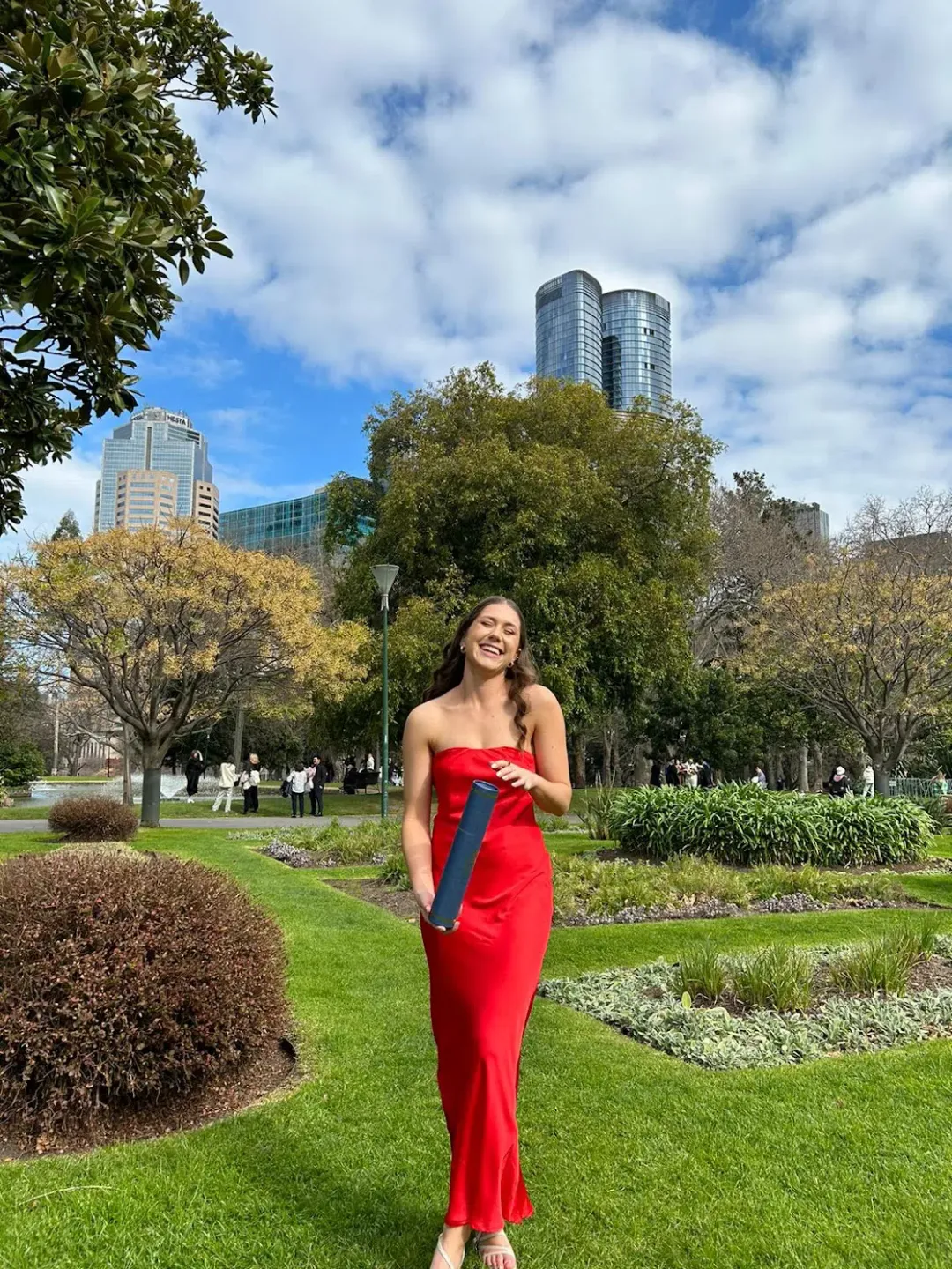 Kookai Milan Ivy Slip Strapless Red Dress Size 8 for rent on The Volte - main image