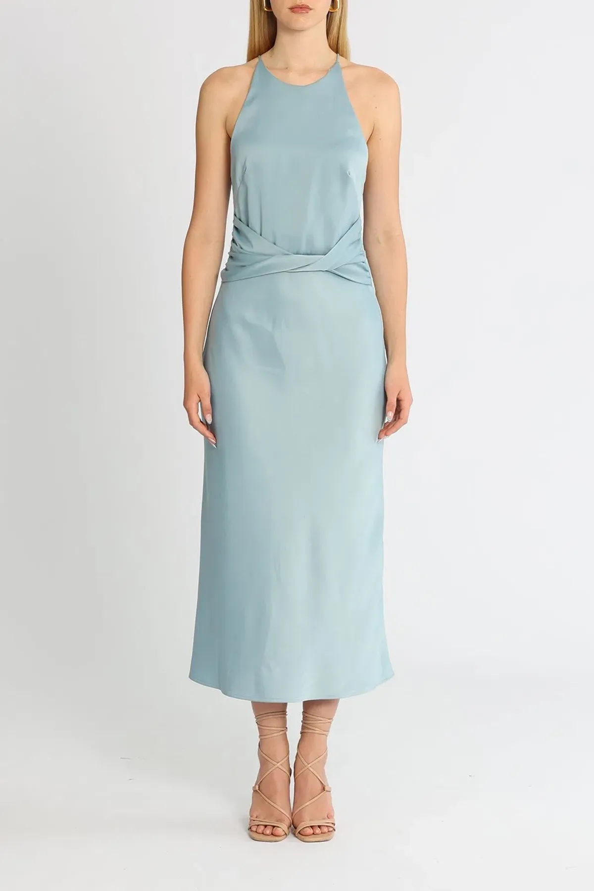 Pasduchas Beau twist Midi Dress AU 12 for rent on The Volte - main image
