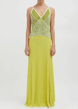 Christopher Esber Grafted Duo Cami Gown Yellow Size S / Aus 8 for rent on The Volte - image 1