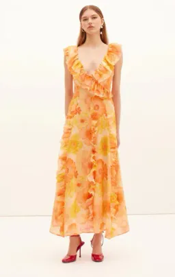 Kate Ford Cosmos Frill Gown Size 10 for rent on The Volte - image 1