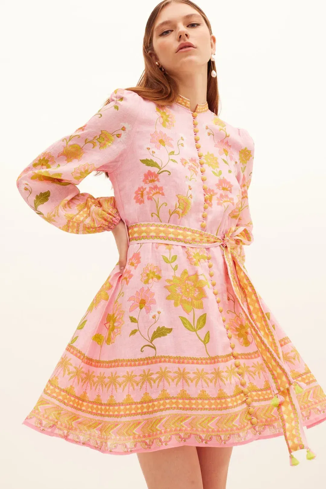 Kate Ford Ruellia Button Mini Print Size 8 for rent on The Volte - main image