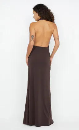 Bec & Bridge Nessie Cowl Neck Maxi Dress Brown Size 6 for rent on The Volte - image 5