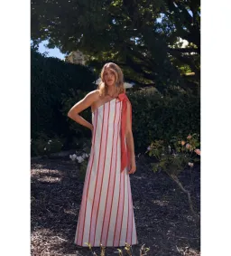 Aston Studio Mila Maxi Dress in Hana Stripe Size 12 for rent on The Volte - image 1