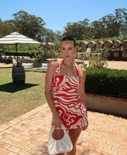 Kookai Roma Mini Dress in Red Size 6 for rent on The Volte - image 4