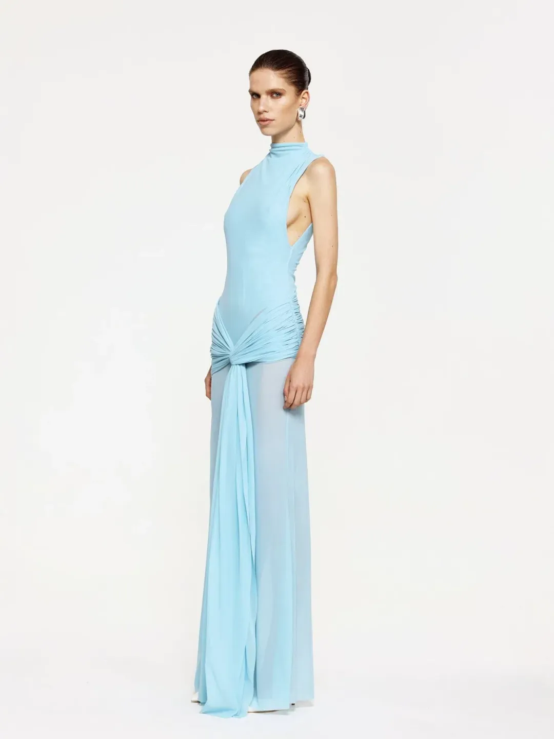 Effie Kats Roza Maxi Dress Blue Size 8 for rent on The Volte - main image