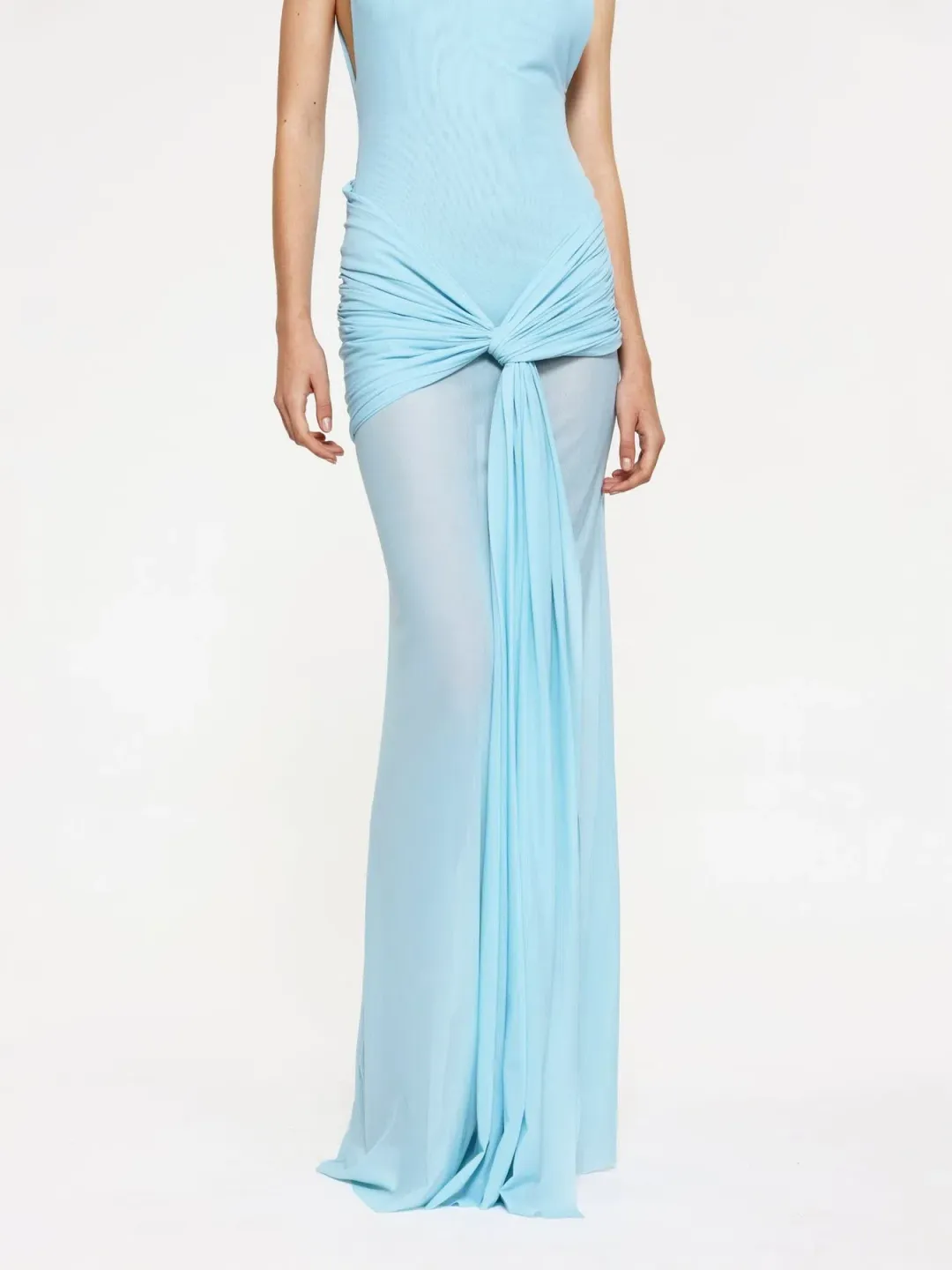 Effie Kats Roza Maxi Dress Blue Size 8 for rent on The Volte - main image