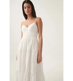 Aje Pendulum Maxi Dress Ivory Size AU 10 for rent on The Volte - image 2