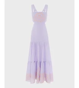 Alemais Maggie Cutout Midi Dress Purple Size 8 for rent on The Volte - image 3